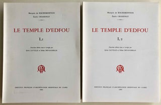Item #M3424b Le temple d'Edfou. Tome I (fasc. 1,2,3,4, complete) & Tome II (fasc. 1 & 2,...[newline]M3424b.jpg
