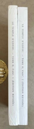 Item #M3424c Le temple d'Edfou. Tome II (fasc. 1 & 2, complete). ROCHEMONTEIX Marquis -...