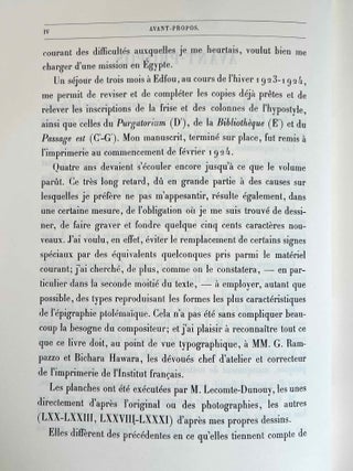 Le temple d'Edfou. Tome III.[newline]M3426d-04.jpeg