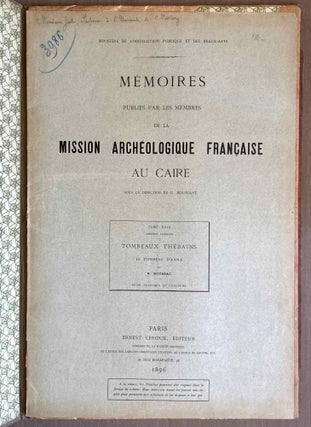 Tombeaux thébains. Le tombeau d'Anna (XVIIIe dynastie)