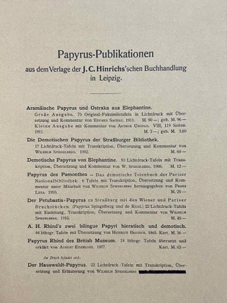 Griechische Papyrus der Kaiserlichen Universitäts- und Landesbibliothek zu Strassburg. Bd. 1, Heft 3: Urkunden Nr. 55-80.[newline]M3441-10.jpeg