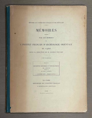 Item #M3444 Maqrîzî - Livre des admonitions et de l'observation pour l'histoire des...