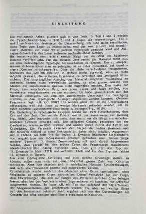 Typologie der Särge und Sargkammern von der 6. bis 13. Dynastie