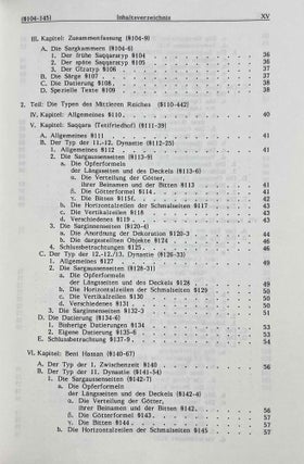 Typologie der Särge und Sargkammern von der 6. bis 13. Dynastie