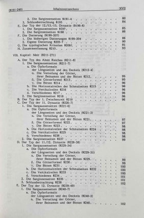 Typologie der Särge und Sargkammern von der 6. bis 13. Dynastie