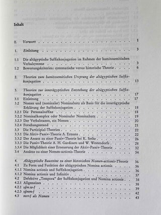 Die altägyptische Suffixkonjugation. Theorie der innerägyptischen Entstehung aus Nomina actionis.[newline]M3466-02.jpeg