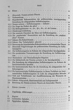 Die altägyptische Suffixkonjugation. Theorie der innerägyptischen Entstehung aus Nomina actionis.[newline]M3466-03.jpeg