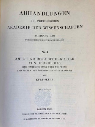 Amun und die acht Urgötter von Hermopolis, with: Das Hatschepsut-Problem. Noch einmal untersucht.[newline]M3474a-01.jpg