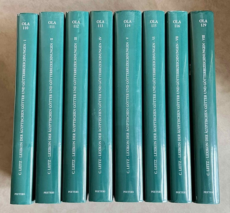 Item #M3486a Lexikon der ägyptischen Götter und Götterbezeichnungen. 8 volumes (complete set). LEITZ Christian.[newline]M3486a-00.jpeg