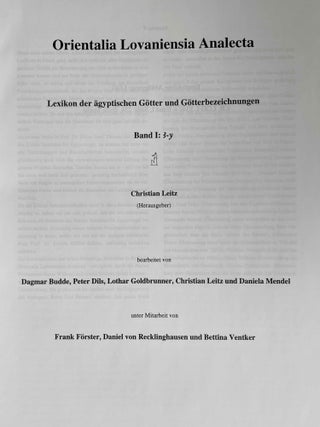 Lexikon der ägyptischen Götter und Götterbezeichnungen. 8 volumes (complete set)[newline]M3486a-03.jpeg