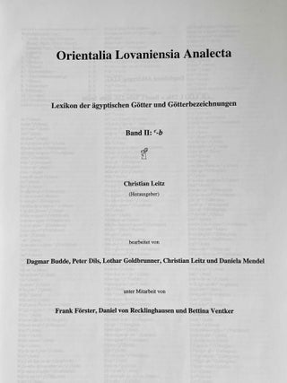 Lexikon der ägyptischen Götter und Götterbezeichnungen. 8 volumes (complete set)[newline]M3486a-13.jpeg