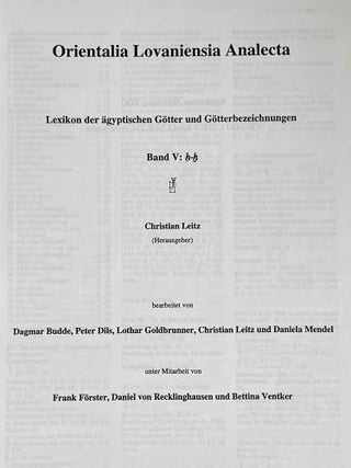 Lexikon der ägyptischen Götter und Götterbezeichnungen. 8 volumes (complete set)[newline]M3486a-19.jpeg