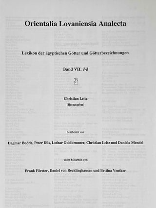 Lexikon der ägyptischen Götter und Götterbezeichnungen. 8 volumes (complete set)[newline]M3486a-23.jpeg