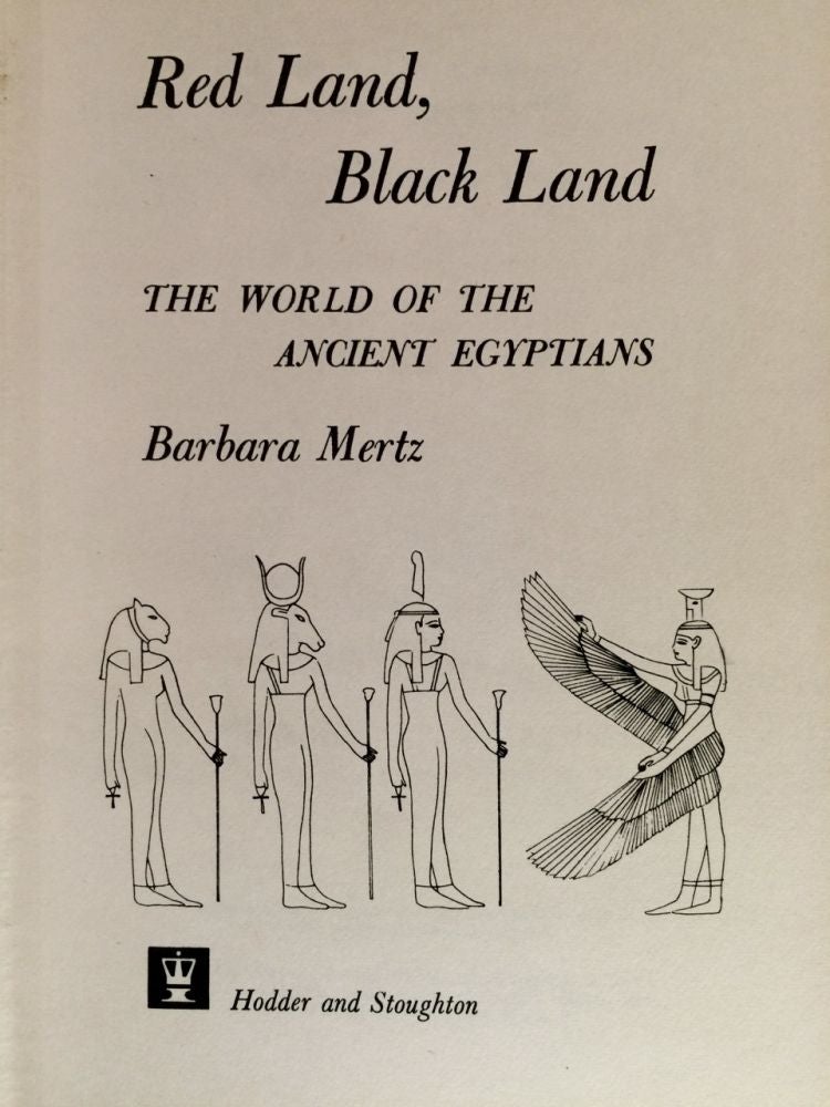 Item #M3491 Red land, black land. The world of the Ancient Egyptians. MERTZ Barbara.[newline]M3491.jpg