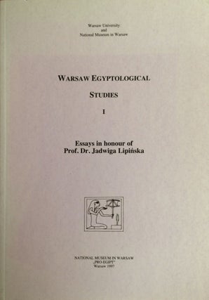 Warsaw Egyptological studies I: Essays in honour of J. Lipinska[newline]M3493a-01.jpg