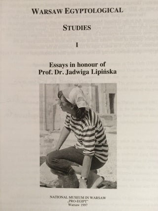 Item #M3493a Essays in honour of J. Lipinska. LIPINSKA Jadwiga - AKSAMIT J., in honorem