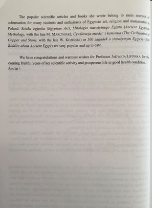 Essays in honour of J. Lipinska