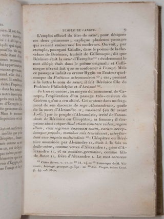 Recherches pour servir &agrave; l'histoire de l'&Eacute;gypte pendant la domination des Grecs et des Romains
