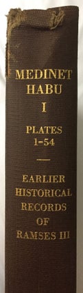 Medinet Habu. The Epigraphic survey. Vol. I: Earlier Historical Records of Ramses III