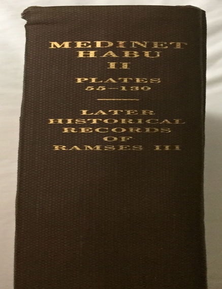 Item #M3524c Medinet Habu. The Epigraphic survey. Vol. II: The Later Historical Records of Ramses III. AAD - Chicago Institute.[newline]M3524c.jpg