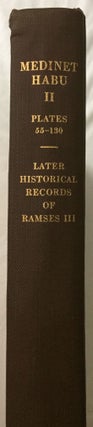 Item #M3524c Medinet Habu. The Epigraphic survey. Vol. II: The Later Historical Records of Ramses...