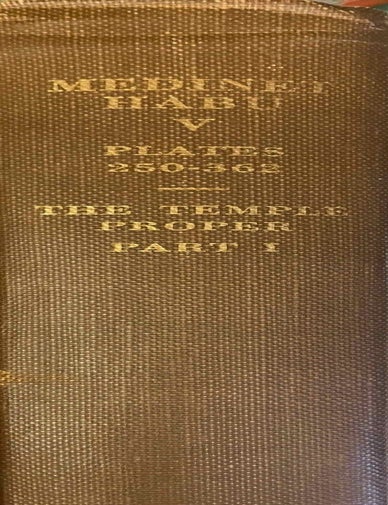 Item #M3528 Medinet Habu. The Epigraphic survey. Vol. V: The Temple Proper, Part I: The Portico, the Treasury, and Chapels Adjoining the First Hypostyle Hall with Marginal Material from the Forecourts. AAD - Chicago Institute.