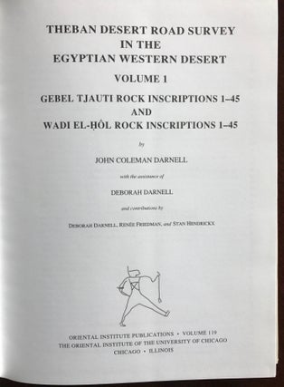 Theban Desert Road Survey in the Egyptian Western Desert. Vol. 1: Gebel Tjauti Rock Inscriptions 1-45 and Wadi el-Hudi Rock Inscriptions 1-45[newline]M3536a-02.jpg