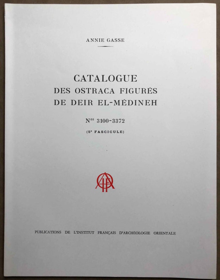 Item #M3561a Catalogue des ostraca hiératiques littéraires de Deir al-Medina. Tome V (Nos 1775-1873 et 1156). GASSE Annie.[newline]M3561a.jpg