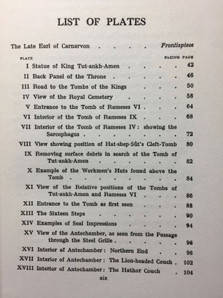 The tomb of Tut-Ankh-Amen. Vol. I, II & III (complete set)