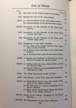 The tomb of Tut-Ankh-Amen. Vol. I, II & III (complete set)