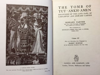 The tomb of Tut-Ankh-Amen. Vol. I, II & III (complete set)