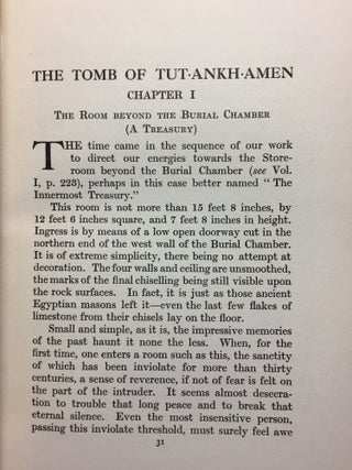 The tomb of Tut-Ankh-Amen. Vol. I, II & III (complete set)[newline]M3566c-87.jpg