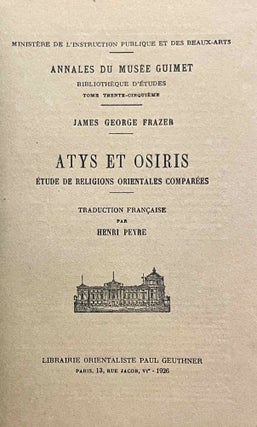 Atys et Osiris