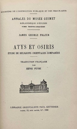 Atys et Osiris