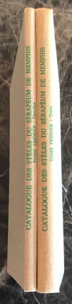 Item #M3571c Catalogue des stèles du Sérapéum de Memphis. Tome Premier (all published). Texte...