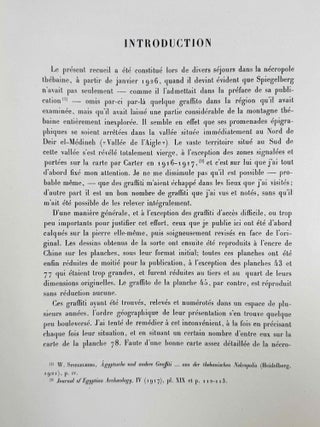 Graffiti hi&eacute;roglyphiques et hi&eacute;ratiques de la n&eacute;cropole th&eacute;baine. Nos 1060 &agrave; 1405.