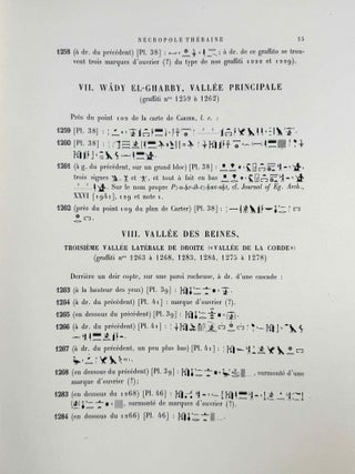Graffiti hiéroglyphiques et hiératiques de la nécropole thébaine. Nos 1060 à 1405.