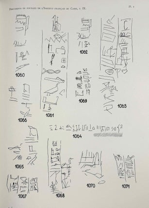 Graffiti hiéroglyphiques et hiératiques de la nécropole thébaine. Nos 1060 à 1405.