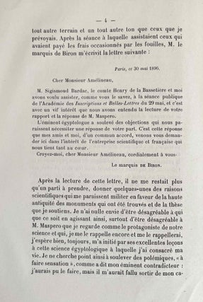 Les nouvelles fouilles d'Abydos. Fasc. 1: 1896