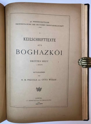 Keilschrifttexte aus Boghazköi. Hefte 1-6.[newline]M3602-06.jpeg