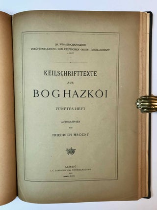 Keilschrifttexte aus Boghazköi. Hefte 1-6.[newline]M3602-12.jpeg
