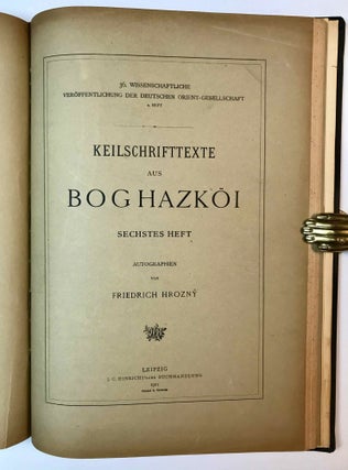Keilschrifttexte aus Boghazköi. Hefte 1-6.[newline]M3602-14.jpeg