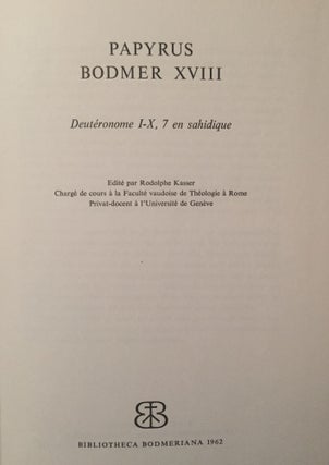 Papyrus Bodmer XVIII (Deutéronome I-X,7. En sahidique)[newline]M3603-01.jpg