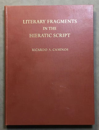 Item #M3622a Literary fragments in the hieratic script. CAMINOS Ricardo Augusto[newline]M3622a.jpg