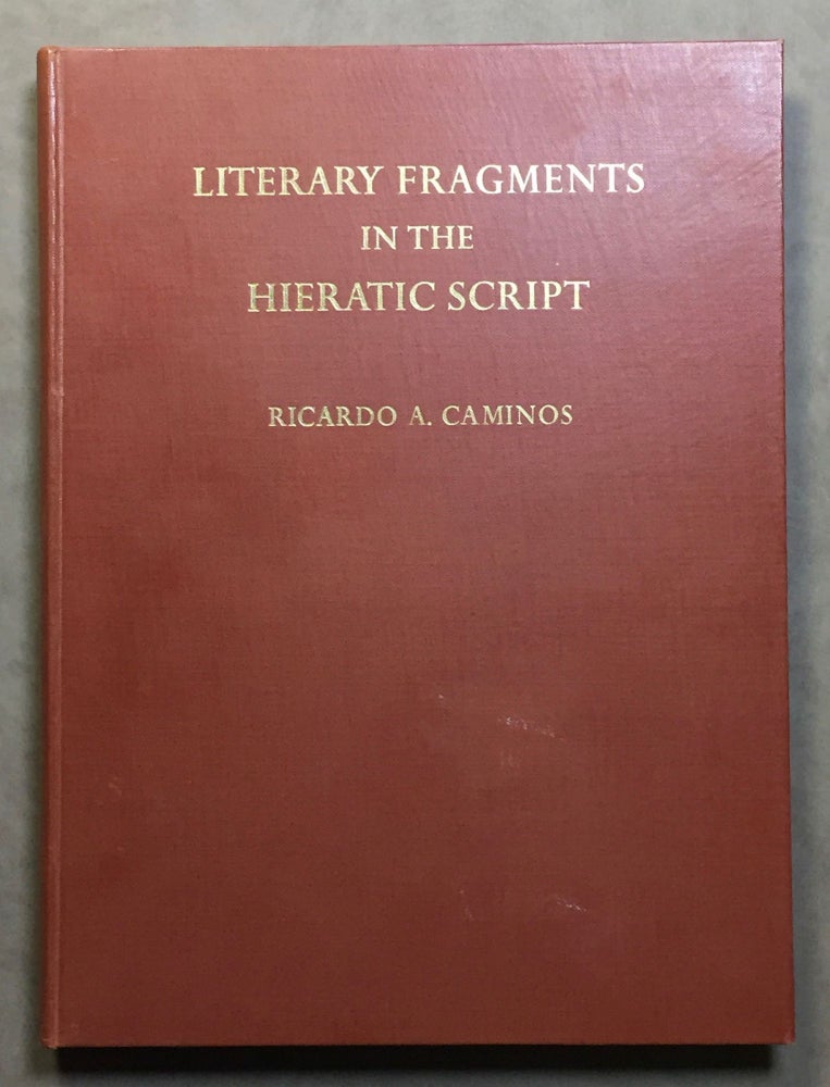 Item #M3622a Literary fragments in the hieratic script. CAMINOS Ricardo Augusto.[newline]M3622a.jpg