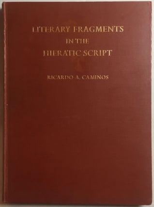 Item #M3622d Literary fragments in the hieratic script. CAMINOS Ricardo Augusto[newline]M3622d.jpg