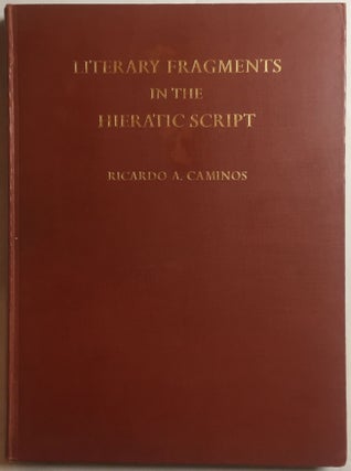 Item #M3622d Literary fragments in the hieratic script. CAMINOS Ricardo Augusto