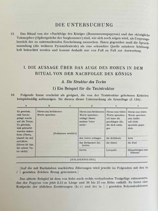 Die Aussage &uuml;ber das "Auge des Horus". Eine alt&auml;gyptische Art geistiger &Auml;usserung nach dem Zeugnis des alten Reiches.[newline]M3633e-07.jpeg