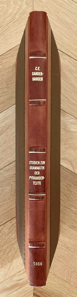 Item #M3634c Studien zur Grammatik der Pyramidentexte. SANDER-HANSEN Constantin E.[newline]M3634c-00.jpeg