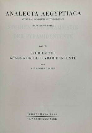 Studien zur Grammatik der Pyramidentexte[newline]M3634c-04.jpeg